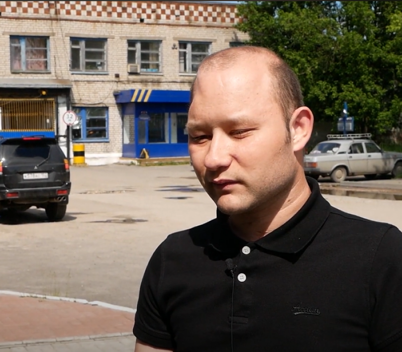 Владимир Остроглазов, сотрудник пассажирского автопредприятия